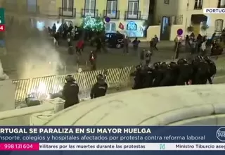 Portugal: Huelga general contra reforma laboral paraliza transporte, escuelas y hospitales