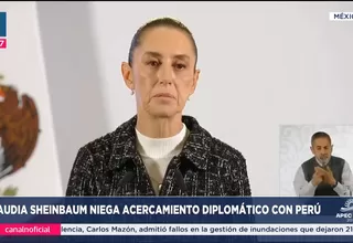 Presidenta de México negó acercamiento con Perú