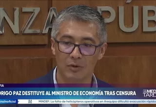 El presidente de Bolivia destituyó a su ministro de Economía