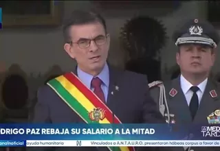 El presidente de Bolivia, Rodrigo Paz, recorta al 50 % su salario y el de sus ministros