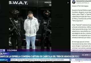 Presidente de Colombia confirma captura de cabecilla del Tren de Aragua en Perú