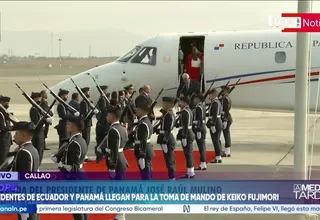Presidente de Panamá llegó para toma de mando de Keiko Fujimori