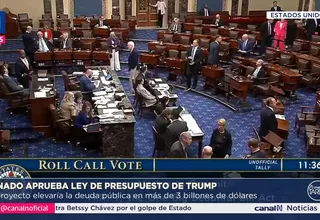 Presupuesto de Trump es aprobado por estrecho margen en el Senado