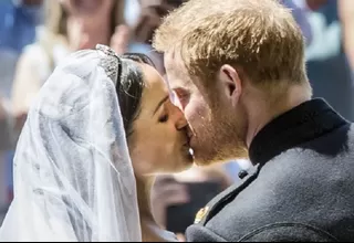 El primer beso del príncipe Harry y Meghan Markle como recién casados