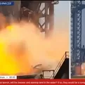 Propulsor de nave starship de Spacex explotó durante prueba