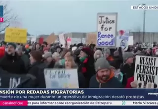 Protestas en EE. UU. tras muerte de mujer durante redada migratoria