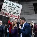 Protestas por el veto de Milei al aumento de pensiones