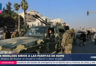 Los rebeldes sirios a las puertas de Homs