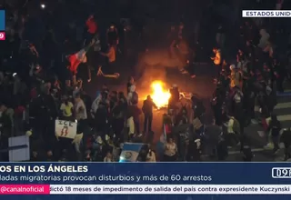 Más de 60 detenidos en redadas migratorias desatan caos en Los Ángeles