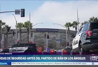 Refuerzan la seguridad en Los Ángeles para el debut de Irán