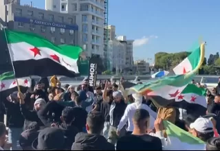 Refugiados sirios celebraron caída de Bashar al Assad