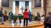 Regaño de sacerdote a hombre sin mascarilla termina en pelea en iglesia - Noticias de pele