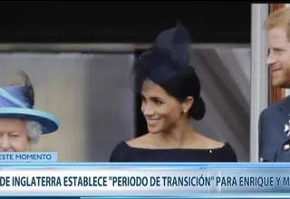 Isabel II acuerda "periodo de transición" para el príncipe Harry y Meghan Markle