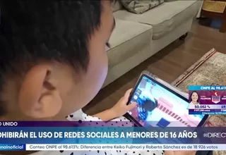 Reino Unido prohibirá uso de redes a menores de 16 años