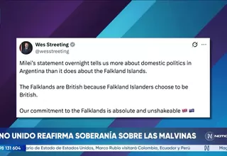 Reino Unido reafirma soberanía sobre Malvinas tras reclamos de Milei