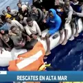 Rescates de migrantes en el Mar Mediterráneo