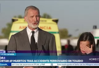 Rey de España exige determinar cómo ocurrió la tragedia ferroviaria en Toledo
