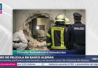 Robo de película en Alemania: se llevaron 30 millones de euros