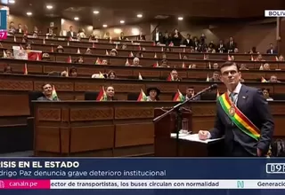 Rodrigo Paz denuncia deterioro institucional en Estado boliviano