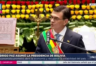 Rodrigo Paz jura como presidente de Bolivia en medio de crisis