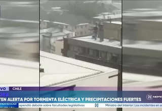 Santiago de Chile: Alerta por tormentas eléctricas y granizada