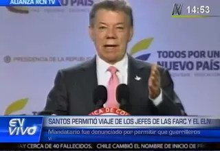 
Santos permitió viajes de los jefes de las FARC y ELN a Cuba
