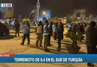 Se registró terremoto de 6.4 en el sur de Turquía