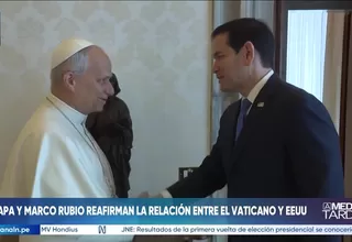 Secretario de Estado Marco Rubio sostuvo reunión con el papa León XIV