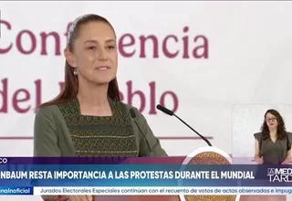 Sheinbaum resta importancia a las protestas durante el Mundial