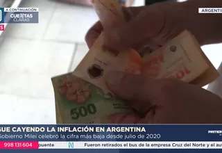 Sigue cayendo la inflación en Argentina