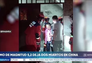 Dos muertos y más de 7,000 evacuados tras fuerte sismo en el sur de China