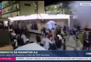 Terremoto de magnitud 6,3 deja al menos 20 muertos y más de 500 heridos en Afganistán