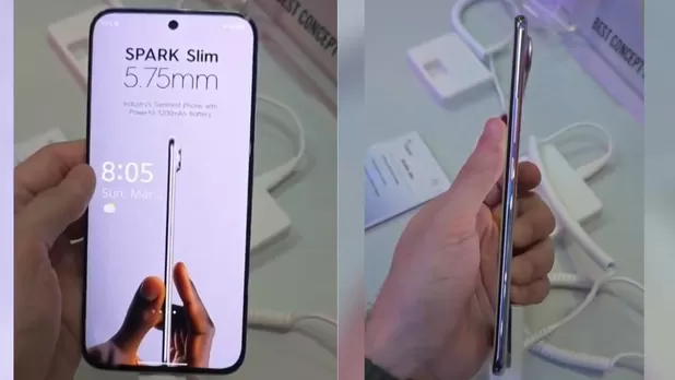 El smartphone más delgado del mundo: Tecno Spark Slim