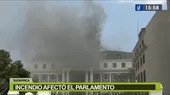 Sudáfrica: Incendio destruye la totalidad de la Asamblea Nacional - Noticias de cusco-fc