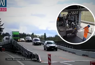 Suiza usa puente móvil para reparar pistas sin cerrarlas
