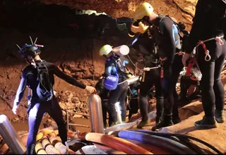 Se reanudó operación para rescatar a niños atrapados en cueva en Tailandia