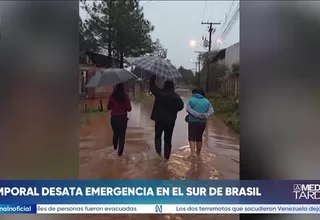 Temporales e inundaciones dejan daños en 143 municipios de Brasil