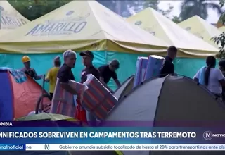 Terremoto en Colombia: damnificados sobreviven en campamentos
