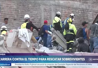 Terremoto en Colombia: operativo para rescatar sobrevivientes