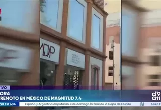 Fuerte sismo de magnitud 7.4 sacude México y activa alerta de tsunami en el Pacífico