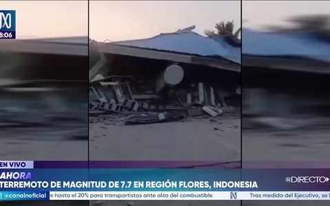 Un terremoto magnitud 7,7 sacude las costas de Indonesia