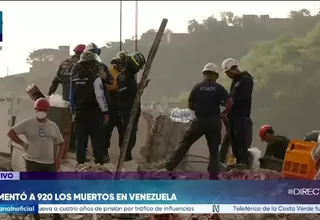 Terremotos en Venezuela dejan 920 muertos y más de 3 mil heridos