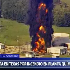 Texas: incendio consume planta química tras el paso de Harvey
