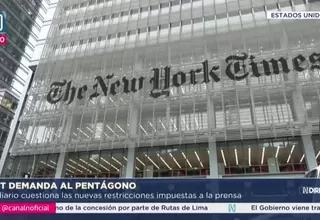 The New York Times demanda al Pentágono por restringir a prensa