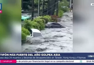 El Tifón Ragasa golpea Asia