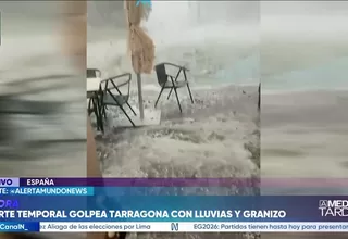 Tormenta de extrema intensidad deja graves daños en Tarragona