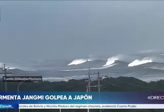 Tormenta Jangmi golpea a Japón y deja al menos 16 heridos