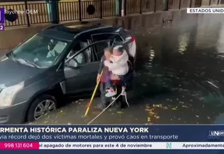 Tormenta en Nueva York deja dos muertos e inundaciones históricas