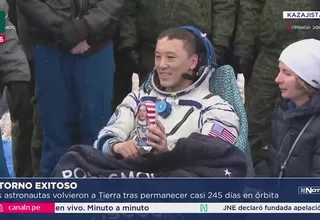 Tres astronautas regresan a Tierra tras 245 días en el espacio