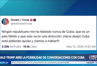 Trump abre posibilidad de diálogo con Cuba previo a viaje a China